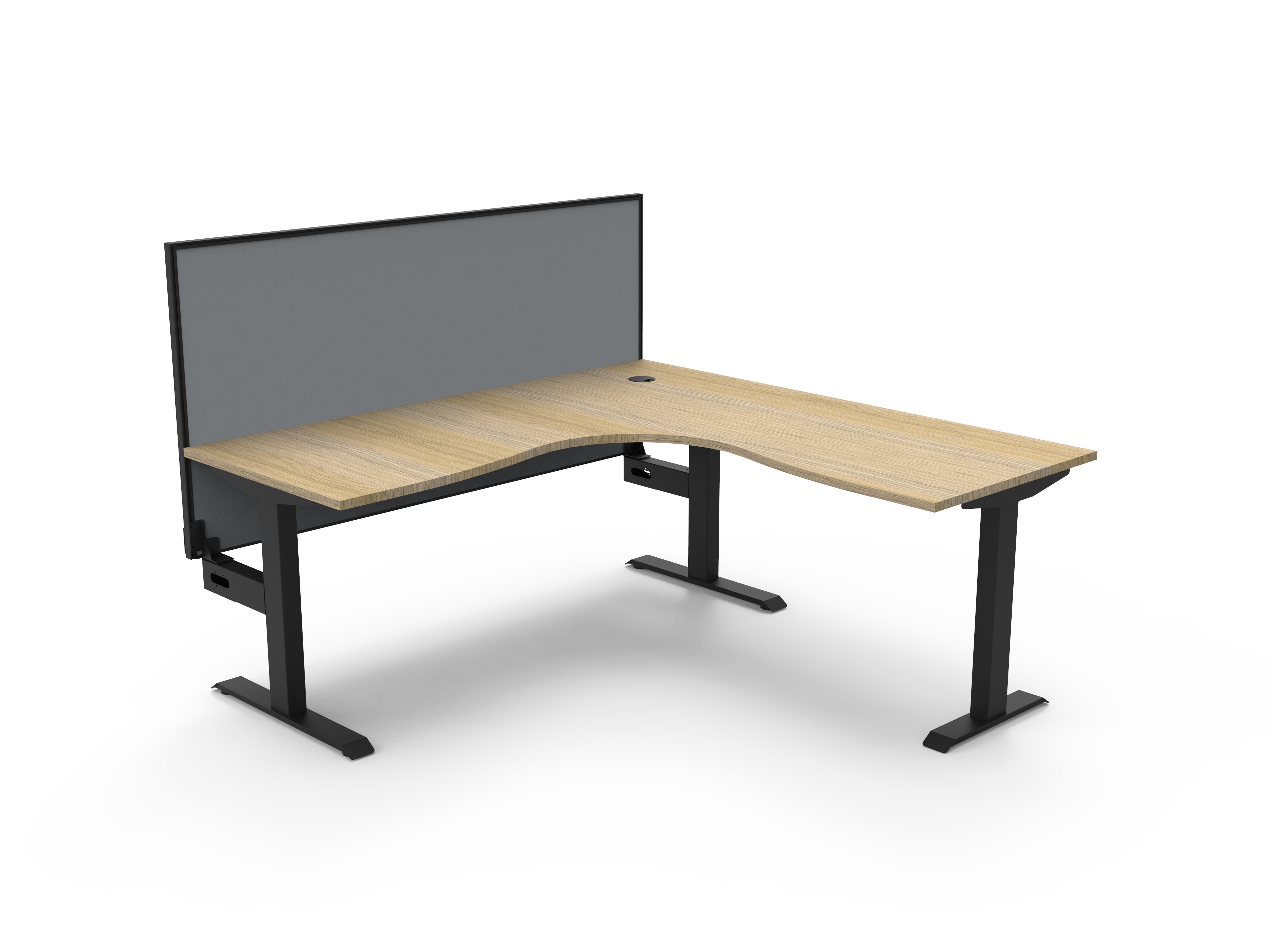 Boost Static Corner Workstation 1800 x 1500 - with Screen